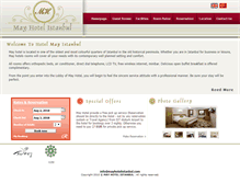 Tablet Screenshot of mayhotelistanbul.com